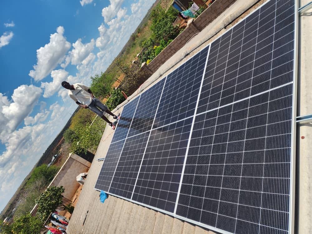 Rooftop panel installation