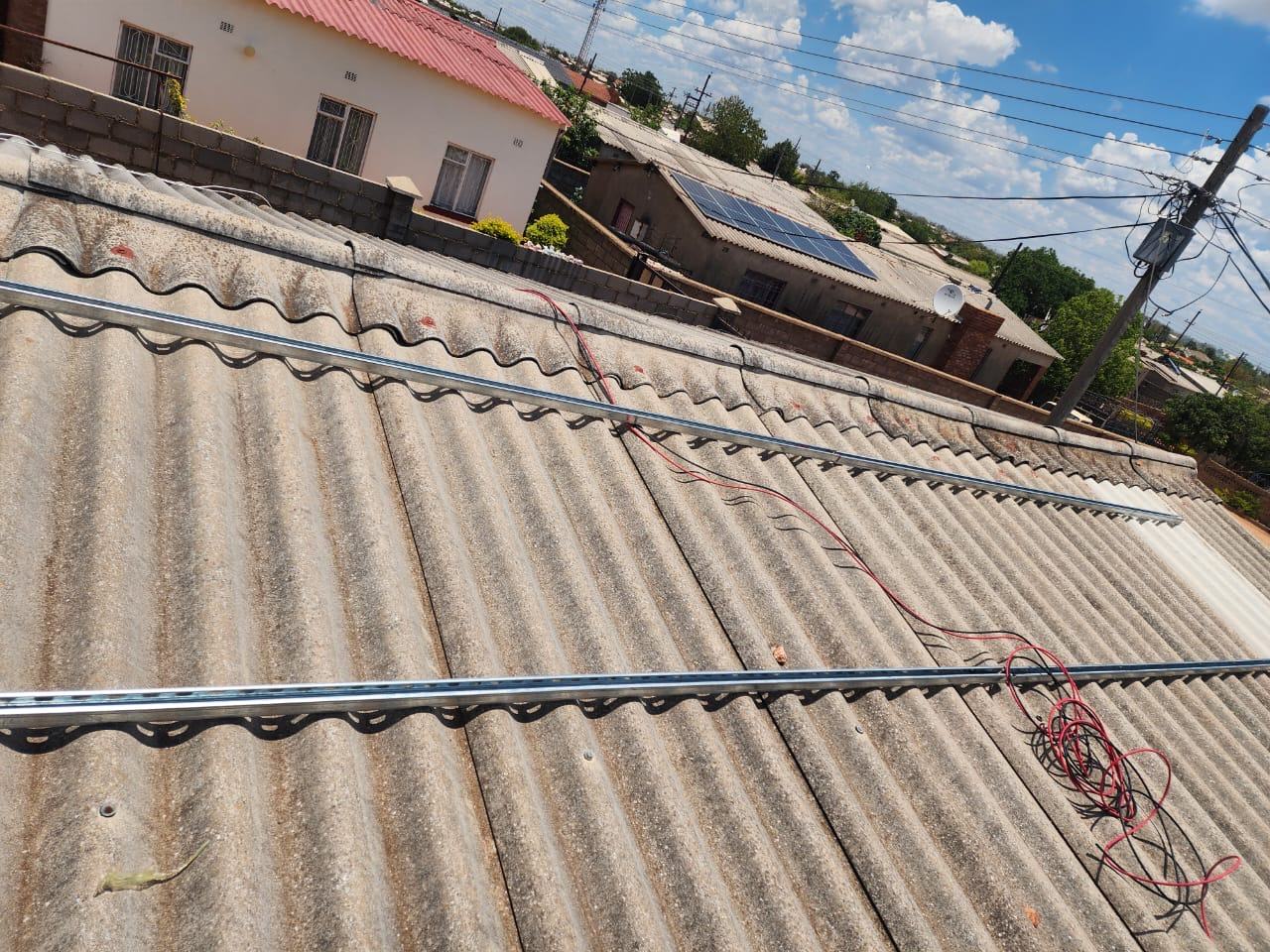 Array on IBR roof sheeting